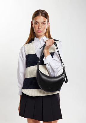 Bolso Crescent Negro Kalk