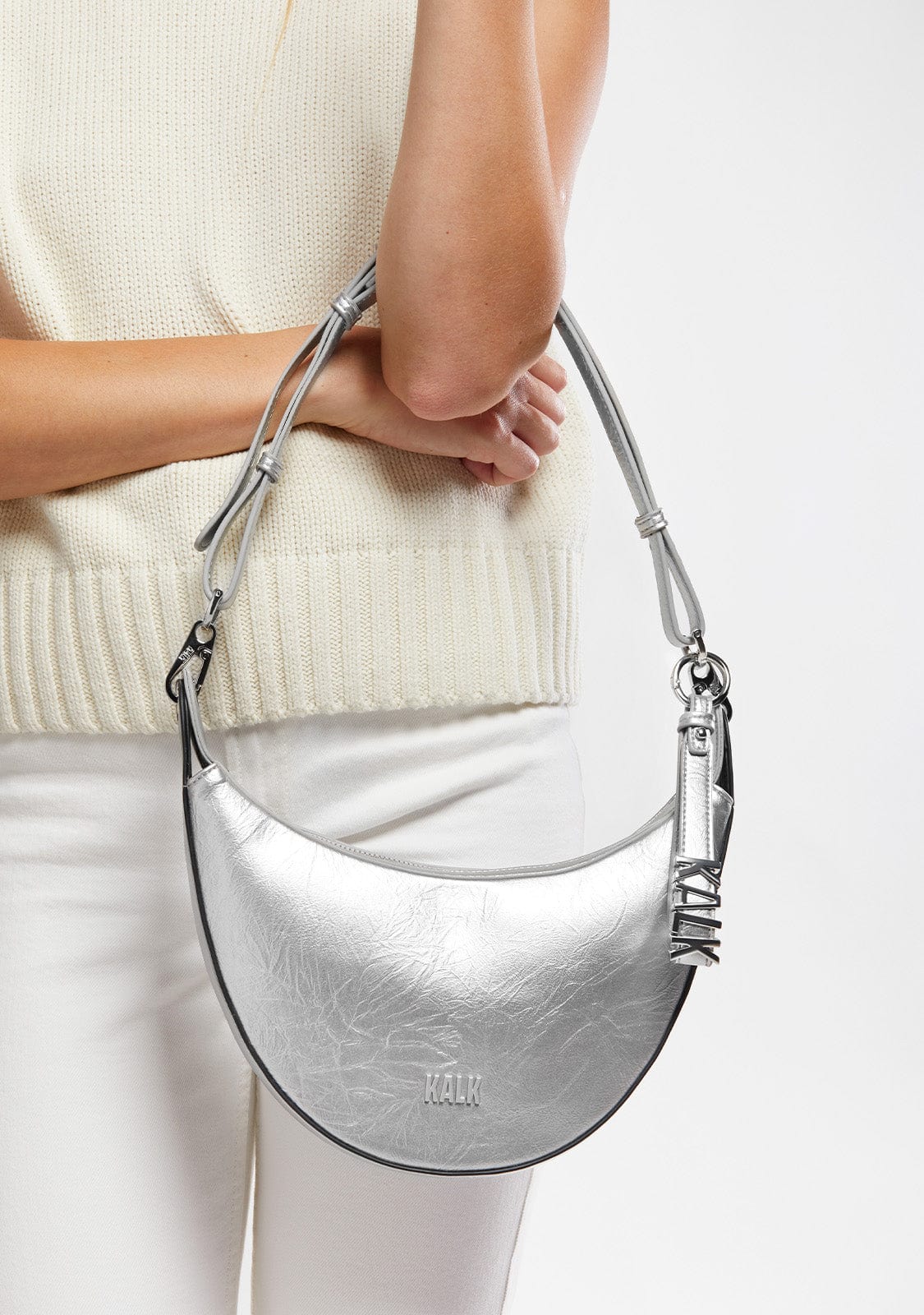 Crescent Bag Silver Kalk