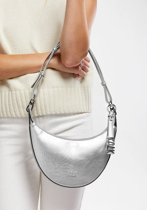 Crescent Bag Silver Kalk
