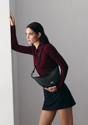 Crescent Bag Black Kalk