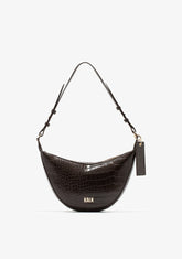 Crescent Bag Braun Kalk