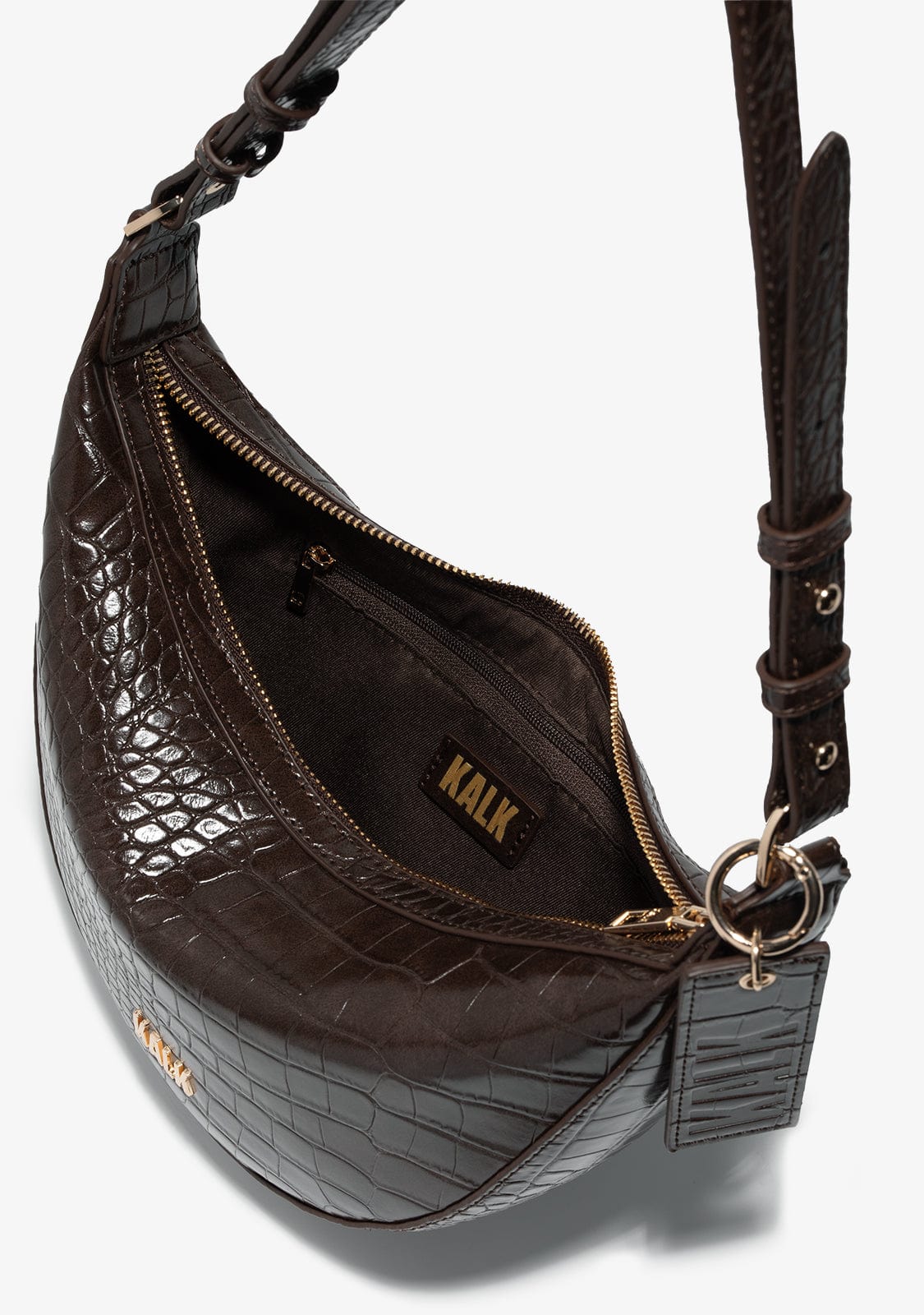 Crescent Bag Braun Kalk