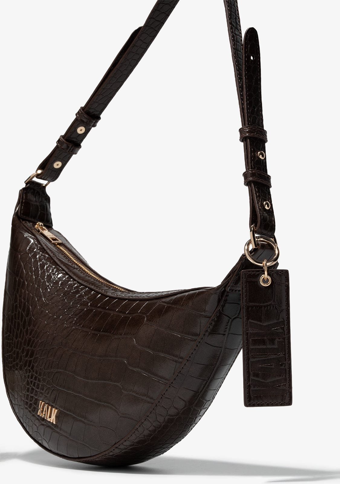 Crescent Bag Braun Kalk