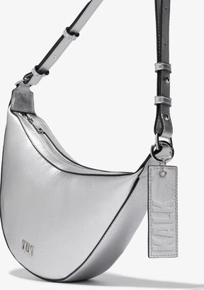 Crescent Bag Silber Kalk