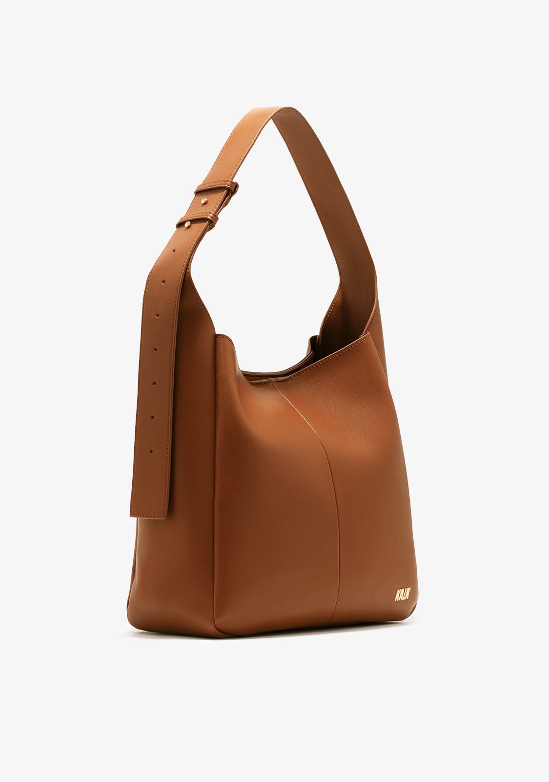 Brown leather handbag for woman