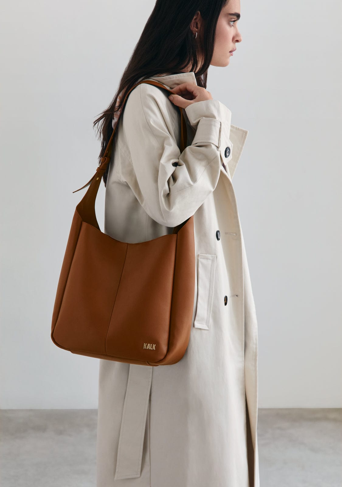 Hobo Bag Camel Kalk