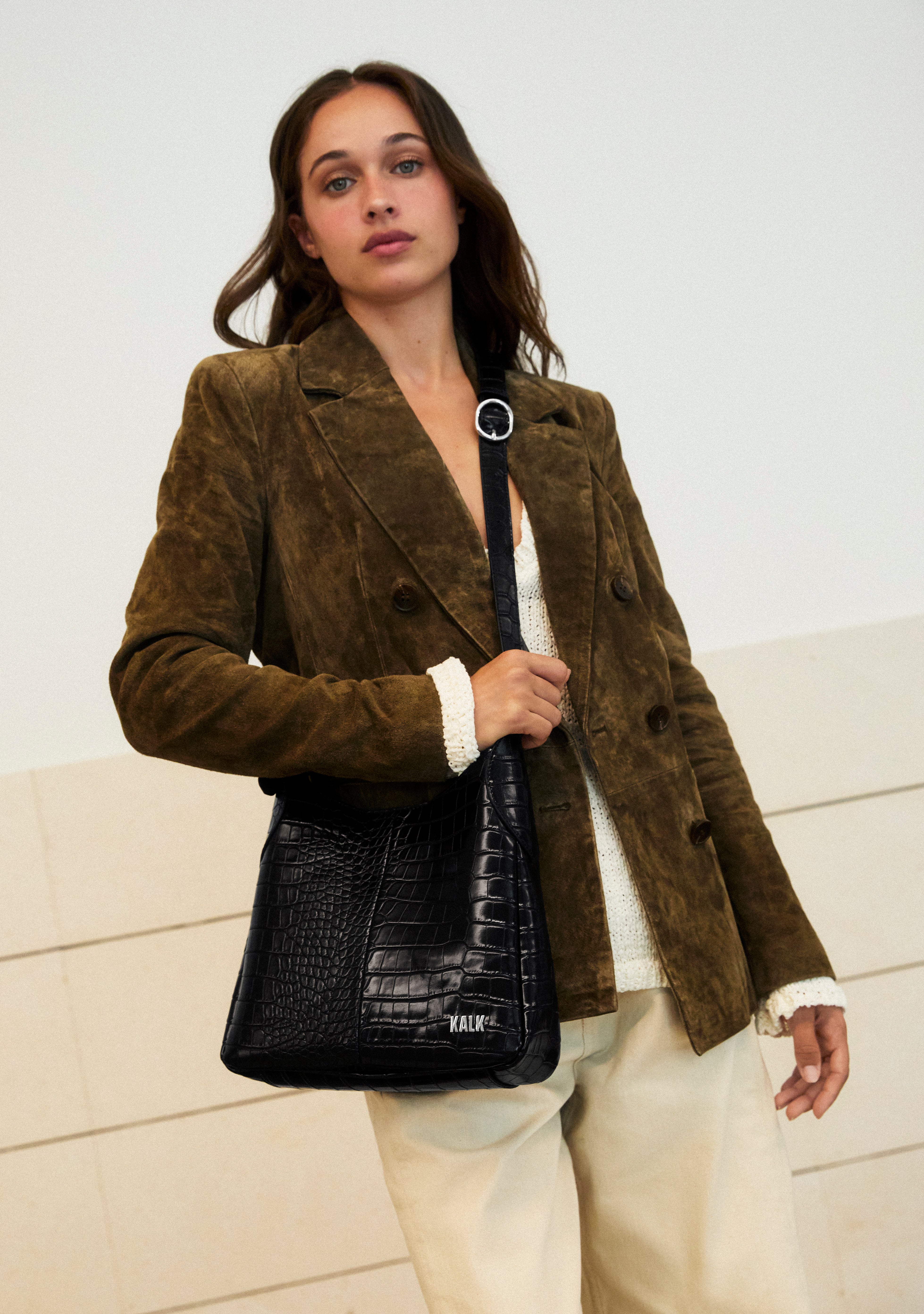 Bolso de hombro negro Mini Hobo