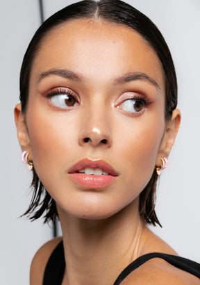 Addict To Candy Hoop Earrings Gold