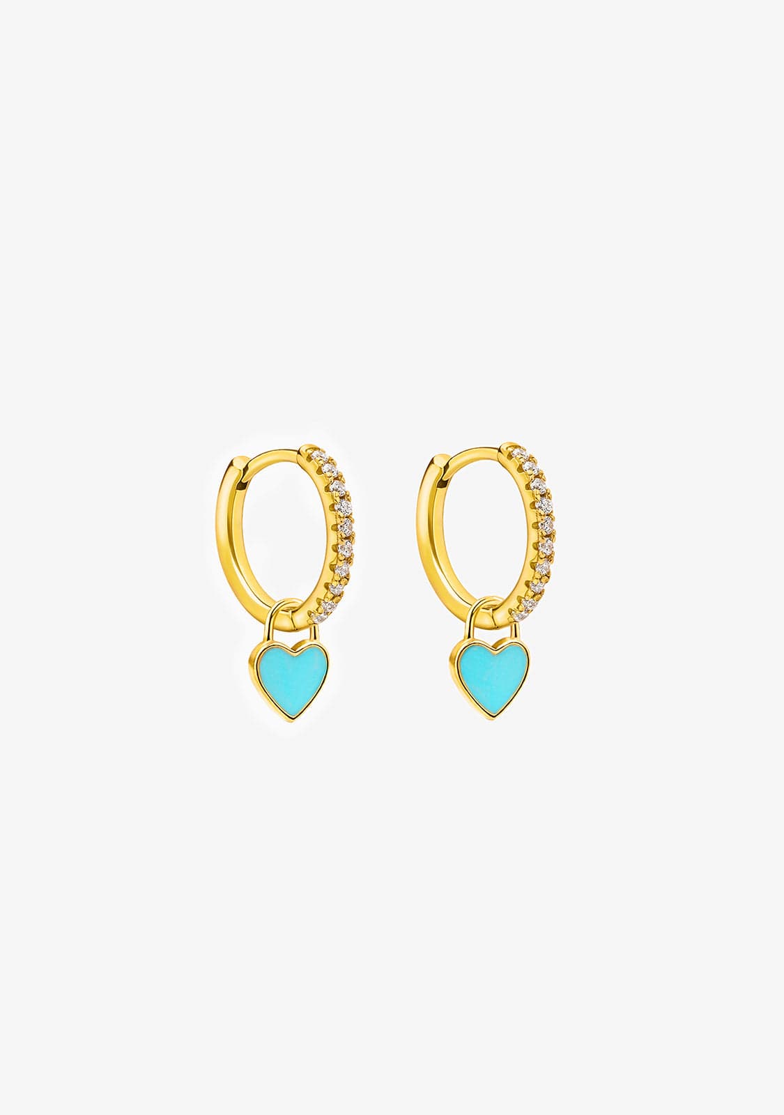 Addict To Sky Hoop Earrings Gold