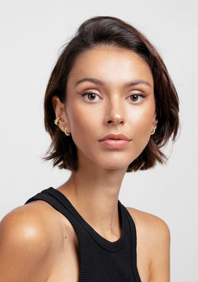 Amalfi Pure Hoop Earrings Gold