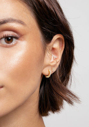 Amalfi Pure Hoop Earrings Gold