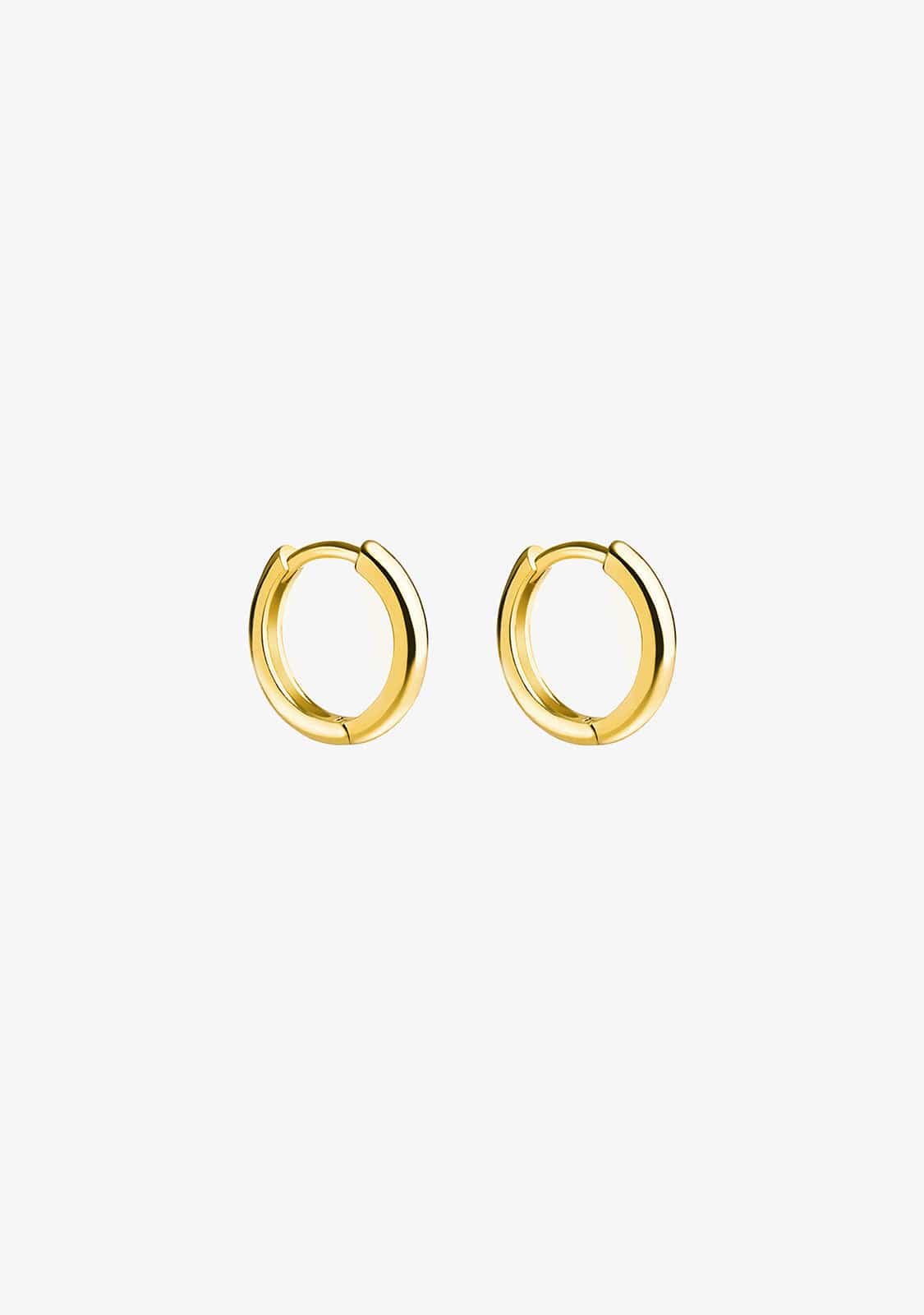 Thin Hoop Earrings Gold