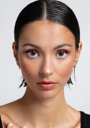 Thin Hoop Earrings Gold