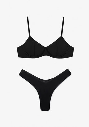 Bikini Ena Top + Gina Bottom Black