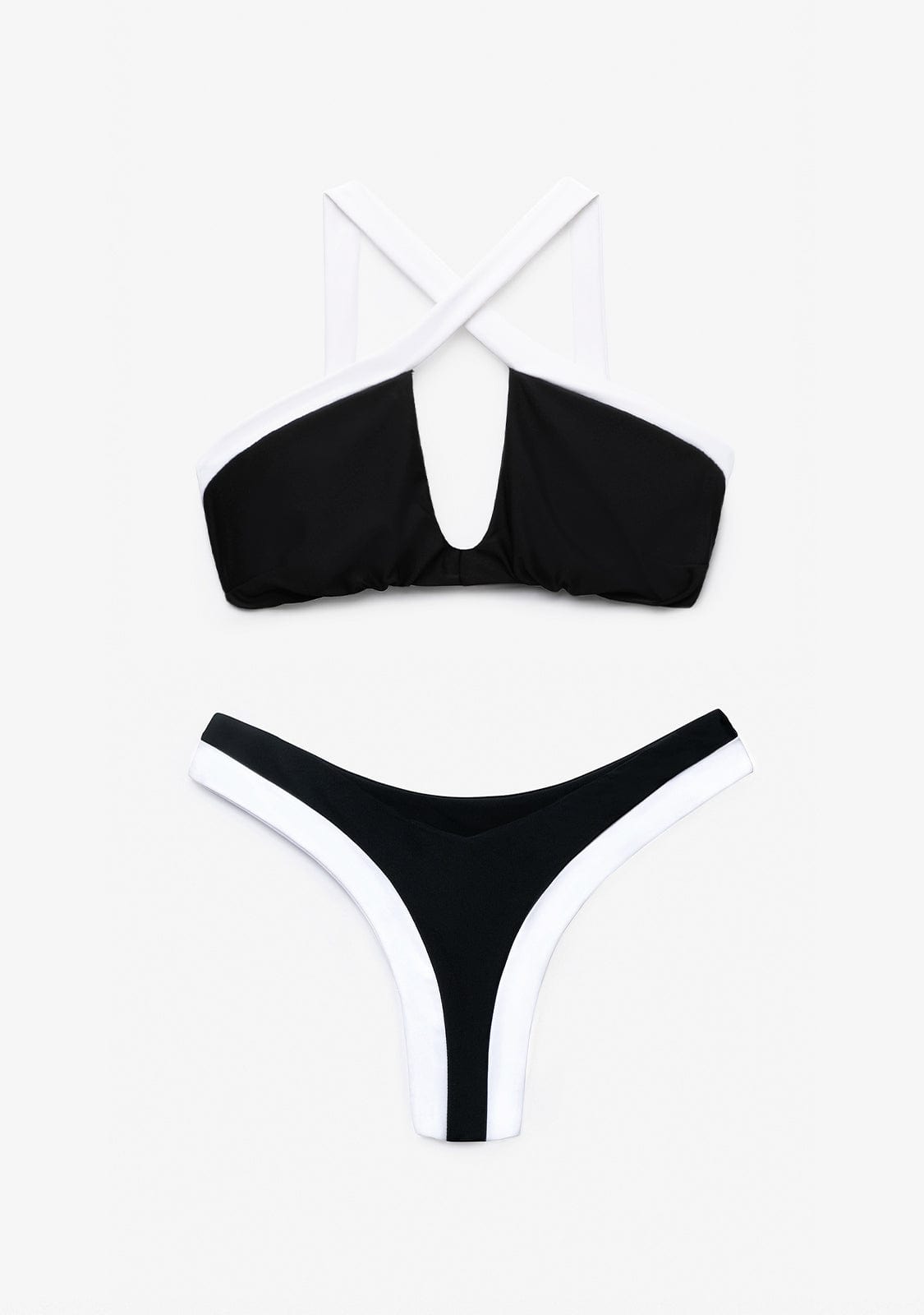 Bikini Fiona Top + Gina Bottom Black & White