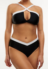 Bikini Fiona Top + Kala Bottom Black & White