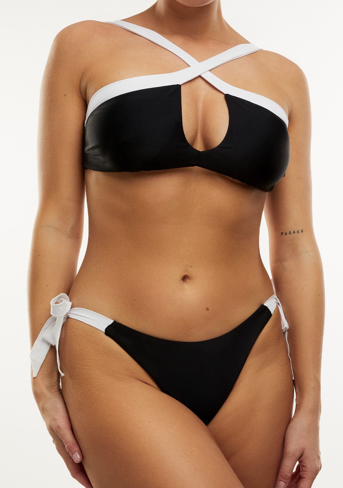 Bikini Fiona Top + Riva Bottom Black & White