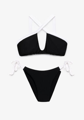 Bikini Fiona Top + Riva Bottom Black & White