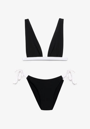 Bikini Kaia Top + Riva Bottom Black & White