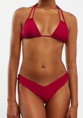 Bikini Akira Top + Gina Bottom Cardinal Red