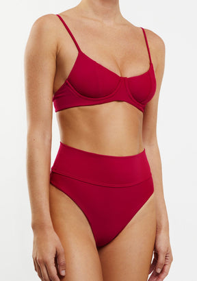 Bikini Ena Top + Manami Bottom Cardinal Red