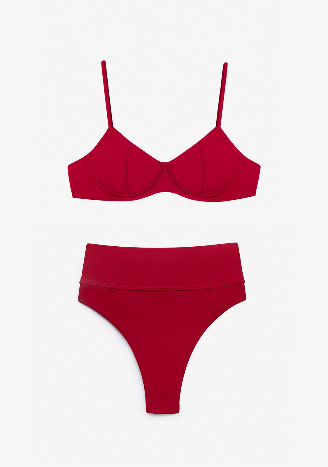 Bikini Top Ena + Braguita Manami Rojo