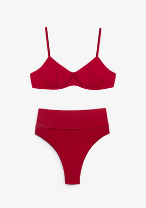 Bikini Ena Top + Manami Bottom Cardinal Red