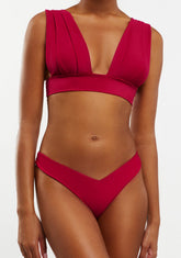 Bikini Hanan Top + Gina Bottom Cardinal Red