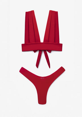 Bikini Hanan Top + Gina Bottom Cardinal Red