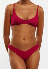 Bikini Suri Top + Gina Bottom Cardinal Red