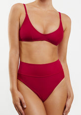 Bikini Suri Top + Manami Bottom Cardinal Red