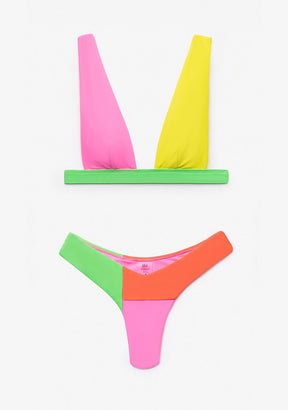 Bikini Kaia Top + Gina Bottom Colorful