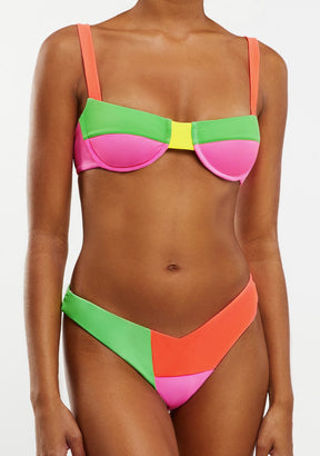 Bikini Top Nelia + Braguita Gina Multicolor
