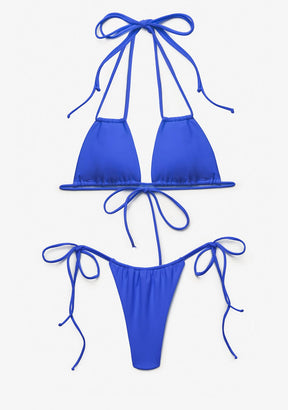 Bikini Akira Top + Kame Bottom Indigo Blue