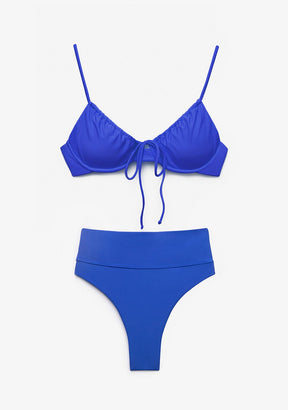 Bikini Rinna Top + Manami Bottom Indigo Blue