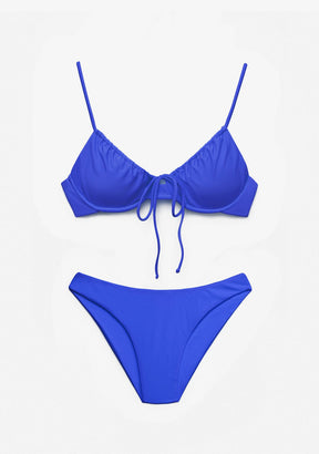 Bikini Rinna Top + Gala Bottom Indigo Blue