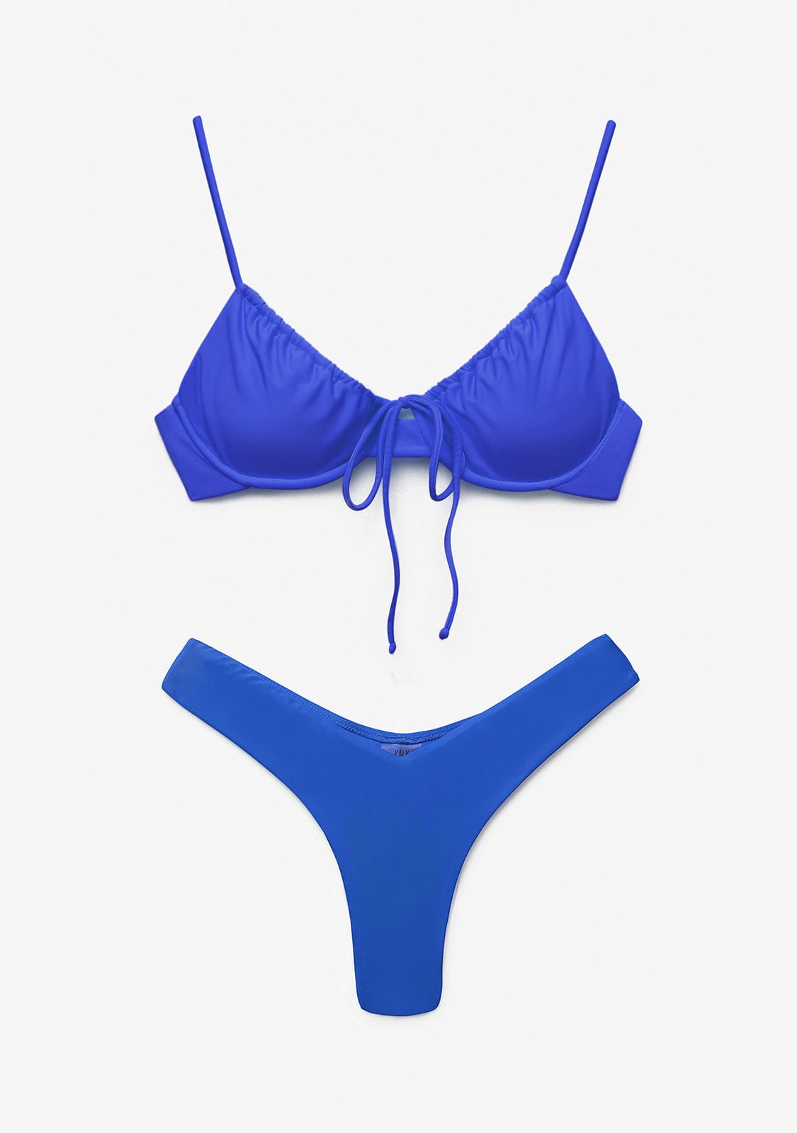 Bikini Top Rinna + Braguita Gina Azul Índigo