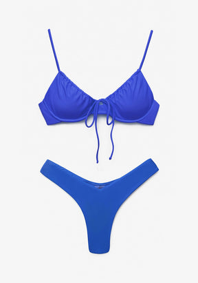 Bikini Rinna Top + Gina Bottom Indigo Blue