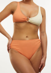 Bikini Eris Top + Bella Bottom Peach & Beige