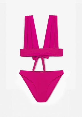 Bikini Hanan Top + Gala Bottom Royal Pink