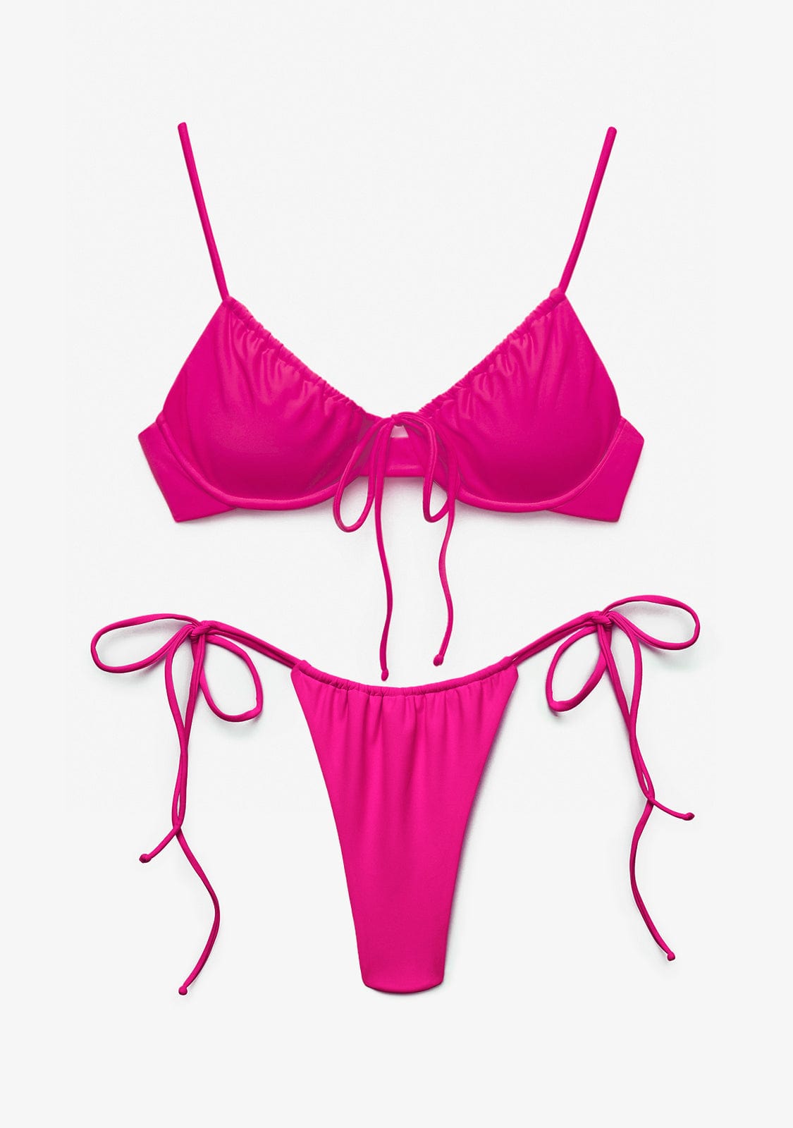 Bikini Rinna Top + Kame Bottom Royal Pink