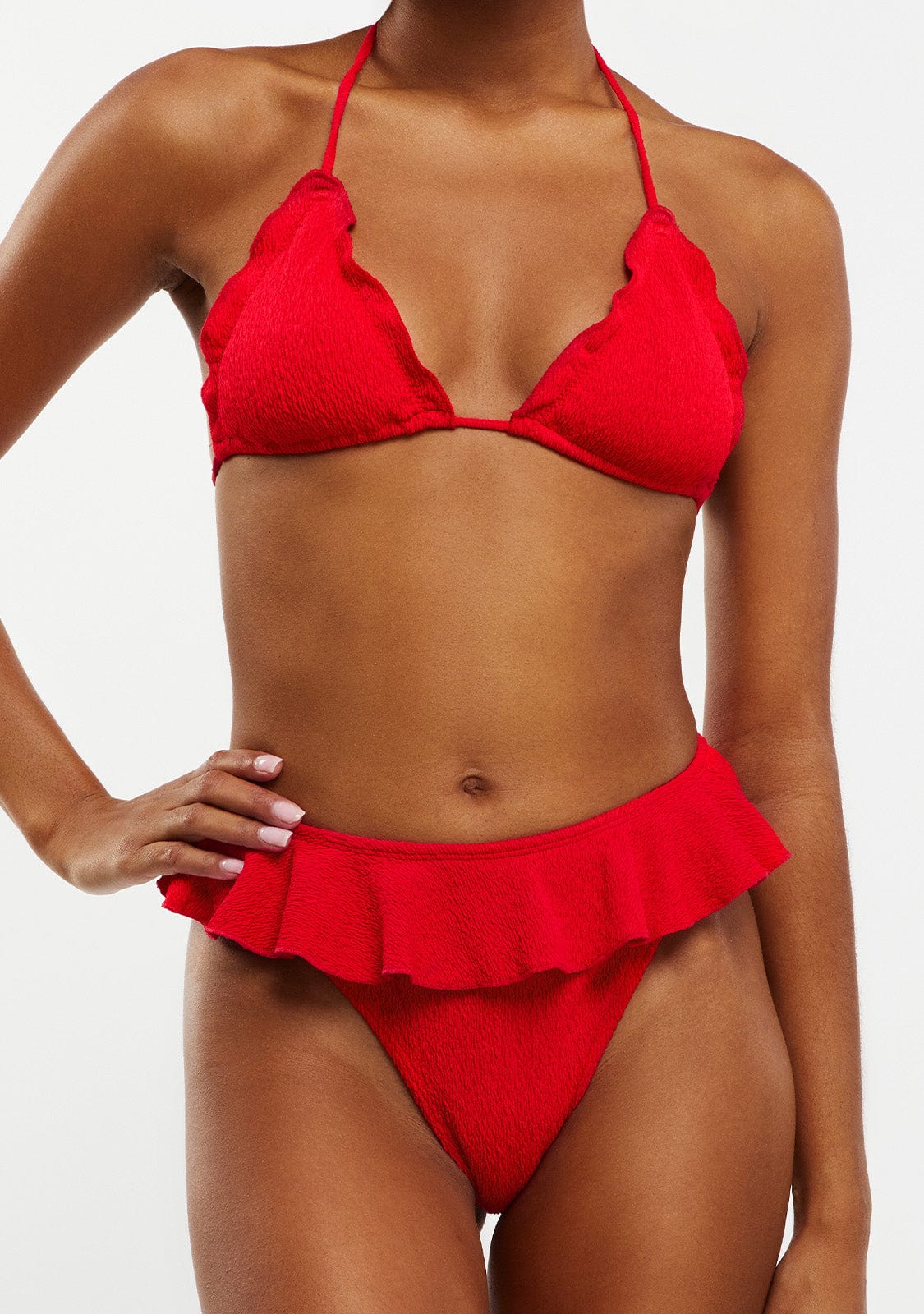 Bikini Top Haley + Braguita Jolly Rojo