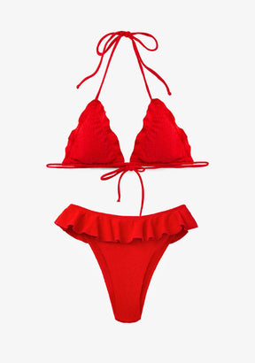 Bikini Haley Top + Jolly Bottom Rustic Red