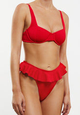 Bikini Saya Top + Jolly Bottom Rustic Red