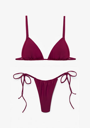 Bikini Gigi Top + Kame Bottom Wine