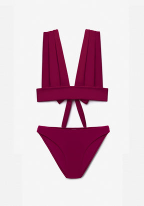 Bikini Hanan Top + Gala Bottom Wine