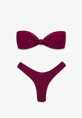 Bikini Pamela Top + Gina Bottom Wine