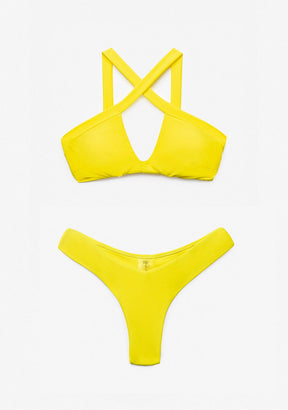 Bikini Top Fiona + Braguita Gina Amarillo