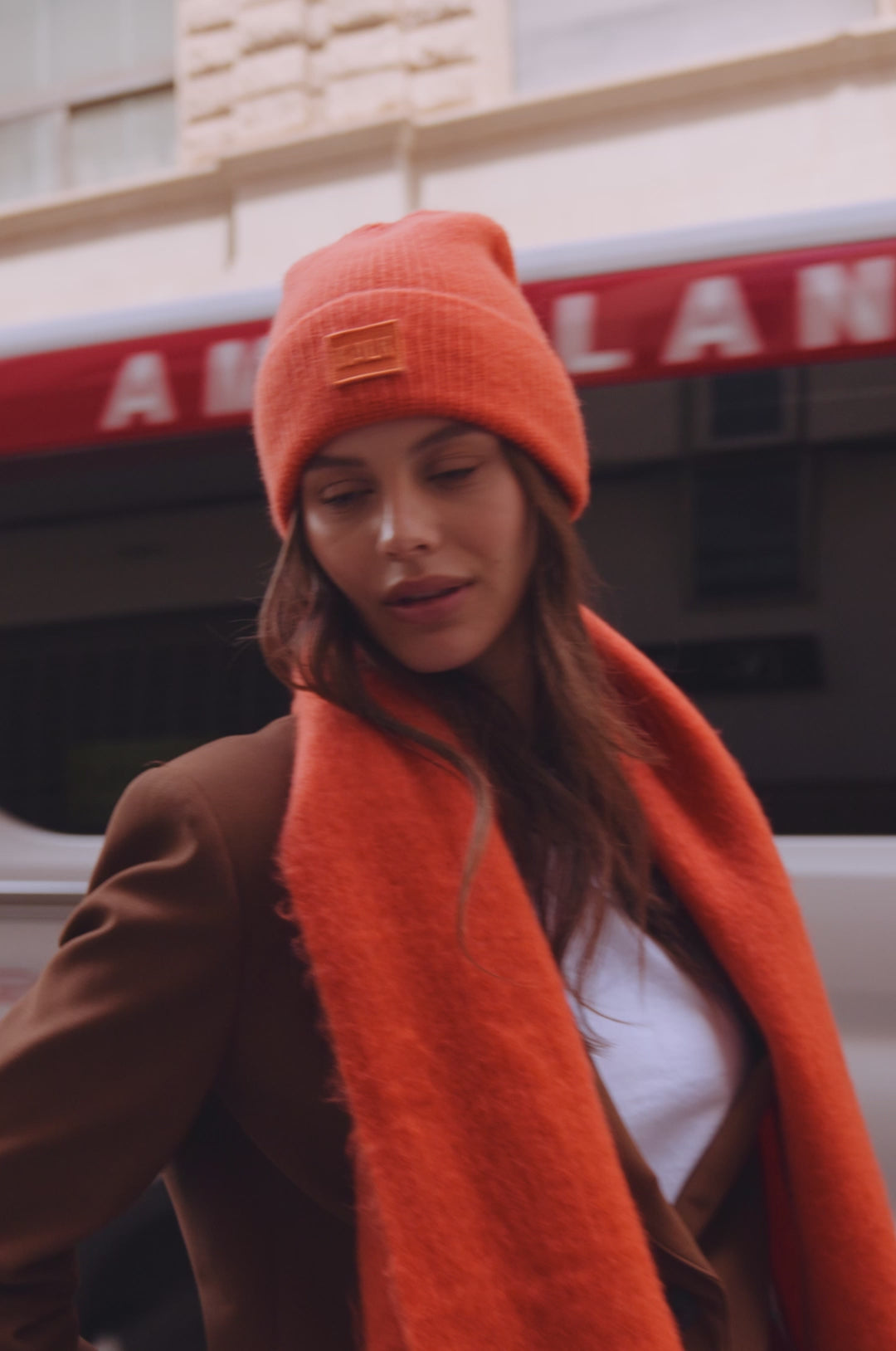 Beanie Orange for Women | Winter Accessories | KALK