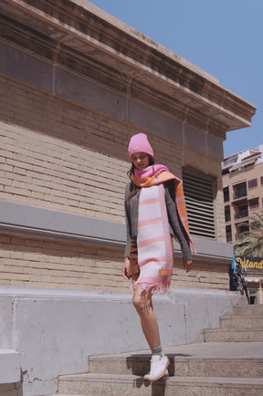 Schal Mirage Orange Kalk